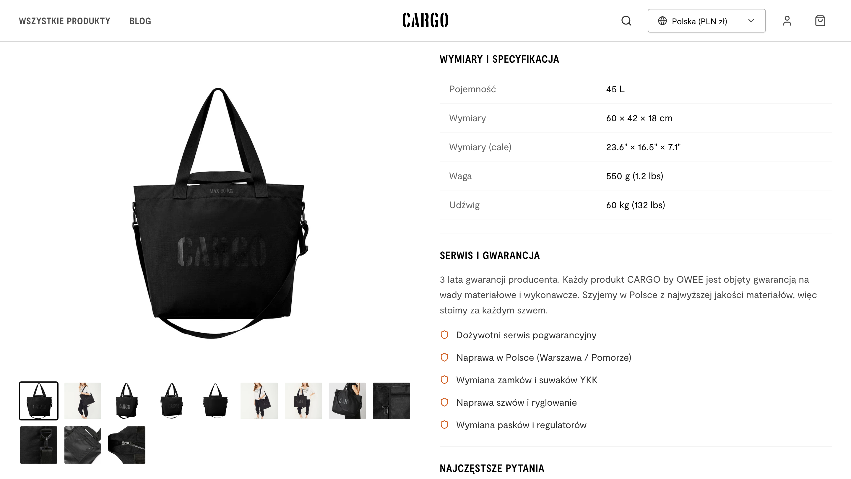 CARGO by OWEE gallery image 5, specifications