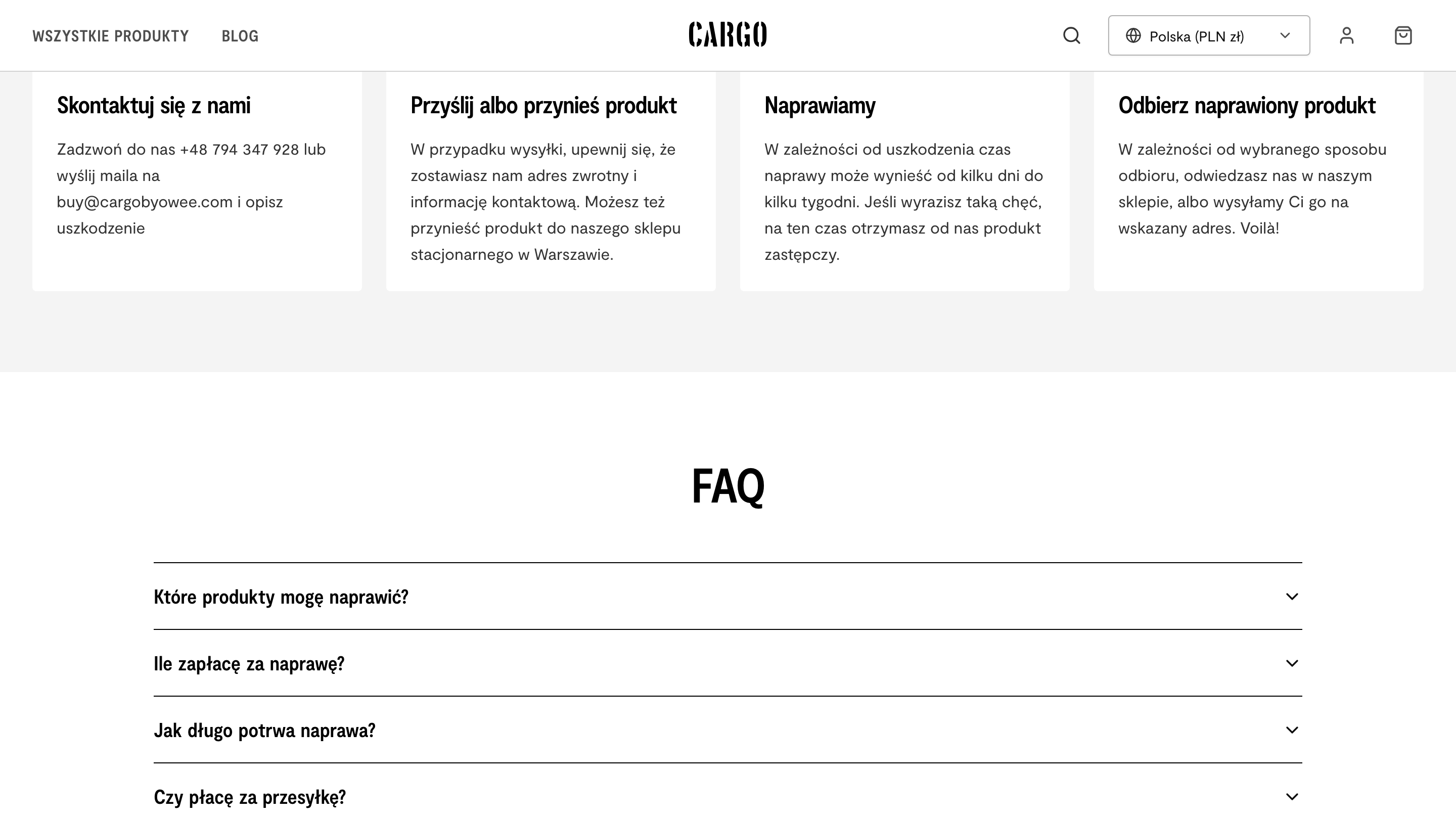 CARGO by OWEE gallery image 9, service process